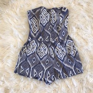 Charlotte Russe aztec print romper